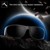 Dark Sunglasses for Men Wrap Around Sunglasses for Big Heads Men UV400 Protection W8005