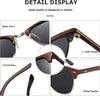 AEVOGUE Polarized Sunglasses For Women And Men Semi Rimless Frame Retro Sun Glasses AE0369