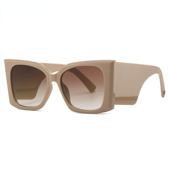 Oversized Cat Eye Sunglasses Women 2023 New Fashion Luxury Brand Big Frame Square Punk Sun Glasses Ladies Trendy Cat-Eye Eyewear