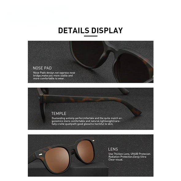 Vintage Original Design Sunglasses Men Demi Transparent Style Eyewear High Quailty Sun Glasses Driving