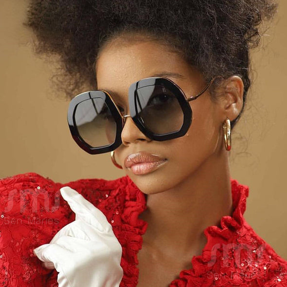Trendy Oversized Sunglasses Women Luxury Brand Designer Irregular Sun Glasses Men UV400 Shades Punk Fashion Eyewear