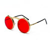 Vintage Steampunk Flip Sunglasses Retro Round Metal Frame Sun Glasses for Men Women Brand Designer Circle Glasses