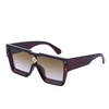 Fashion Vintage Oversized Frame Square Luxury Brand Designer Sunglasses Men Millionaire Diamond Flower Sun Glasses Women
