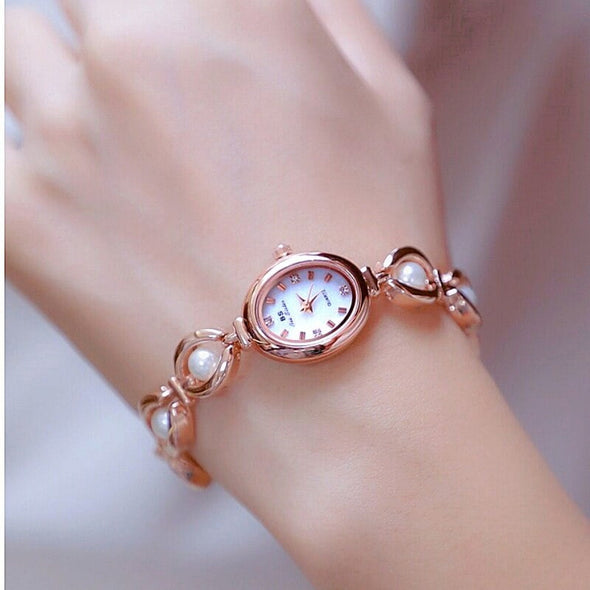 Bee Sister - New Authentic Niche Japan Light Luxury and Simplicity Elegant Pearl Ornament Watch
