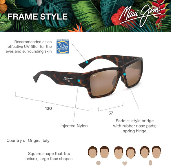 Maui Jim Kaolu Square Sunglasses