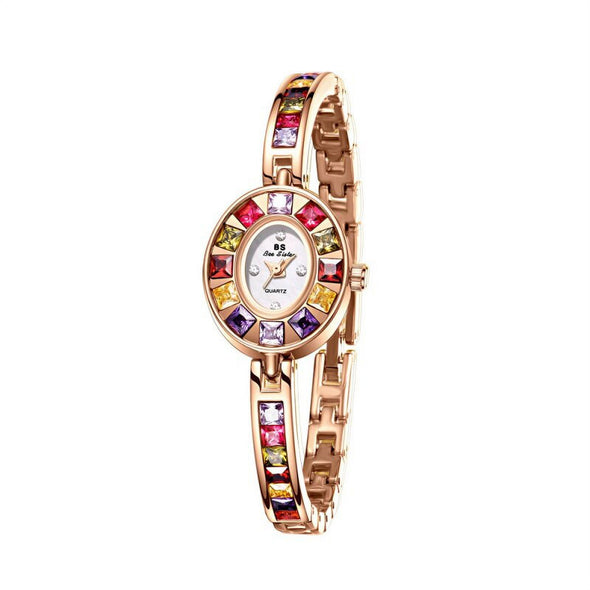 Bee Sister - New Watch Chain Watch Gradient Rainbow Light Luxury Women's Watch Quartz Watch Fashion