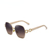 Brand New  Vintage Butterfly Sunglasses Women Retro Double Ring Design Gradient Square Sun Glasses Female UV400