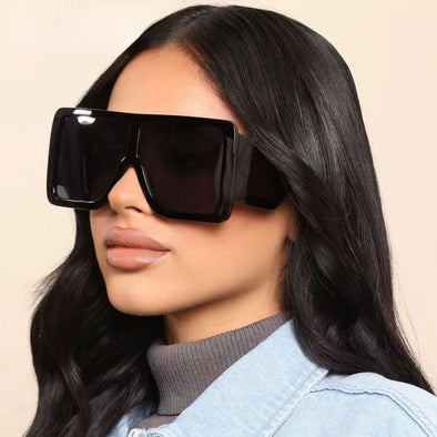 Oversized Square Sun Glasses Women Luxury Brand Desinger Blue Black Purple Shades  Sunglasses For Women Gafas De Sol Mujer