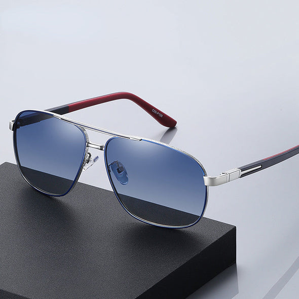 Men Vintage Metal Polarized Sunglasses Classic Brand Sun Glasses Coating Lens Driving Eyewear for Male Women