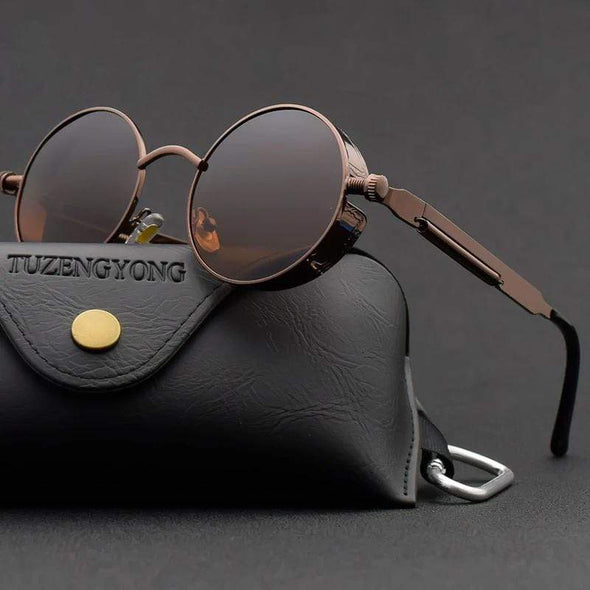 ZFYCOL Steampunk Sunglasses Men 2023 Luxury Brand Designer Retro Tren –  Jollynova