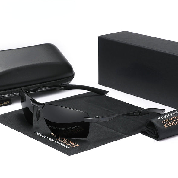 New Men's Polarized Sunglasses Aluminum Frame UV400 Sun Glasses Male Eyewear Driving Glasses