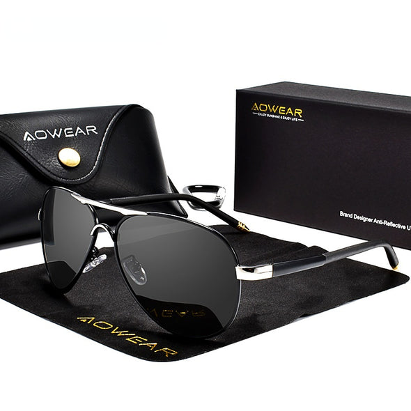 Men's Aviation Sunglasses Men Polarized Mirror Sunglass for Man HD Driving Polaroid Sun Glasses lunettes de soleil homme