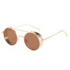 Classic Round Steampunk Sunglasses Men 2022 Fashion Vintage Metal Steam Punk Sun Glasses Male