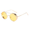 Classic Round Steampunk Sunglasses Men 2022 Fashion Vintage Metal Steam Punk Sun Glasses Male
