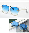 New Square Sunglasses Women Mirror Vintage Insect decoration Sun Glasses