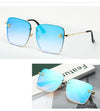 New Square Sunglasses Women Mirror Vintage Insect decoration Sun Glasses