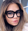 Anti Blue Big Frame  Glasses Women Computer blue light blocking glasses  Black Radiation Goggles Spectacles Eyeglasses Men