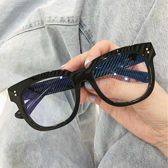 Anti Blue Big Frame  Glasses Women Computer blue light blocking glasses  Black Radiation Goggles Spectacles Eyeglasses Men