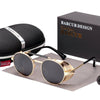 Polarized Steampunk Round Sunglasses Men Retro Sun Glasses For Women Vintage Style