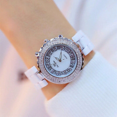 Bee Sister - New Watch Chain Watch Women's Quartz Watch Popular Fashion Large Ceramic