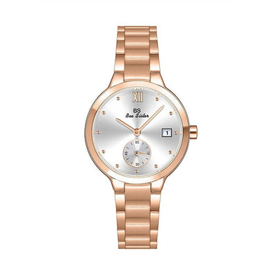Bee Sister - New Watch Steel Belt Multi-Function Watch Stainless Steel Women's Watch Quartz Watch Popular Fashion
