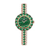 Bee Sister - New Watch Women's Simple Elegant Ins Style Mild Luxury Retro Malachite Texture Small Green Watch