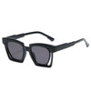 Blue Red Square Sunglasses  Fashion Women's Vintage Shades