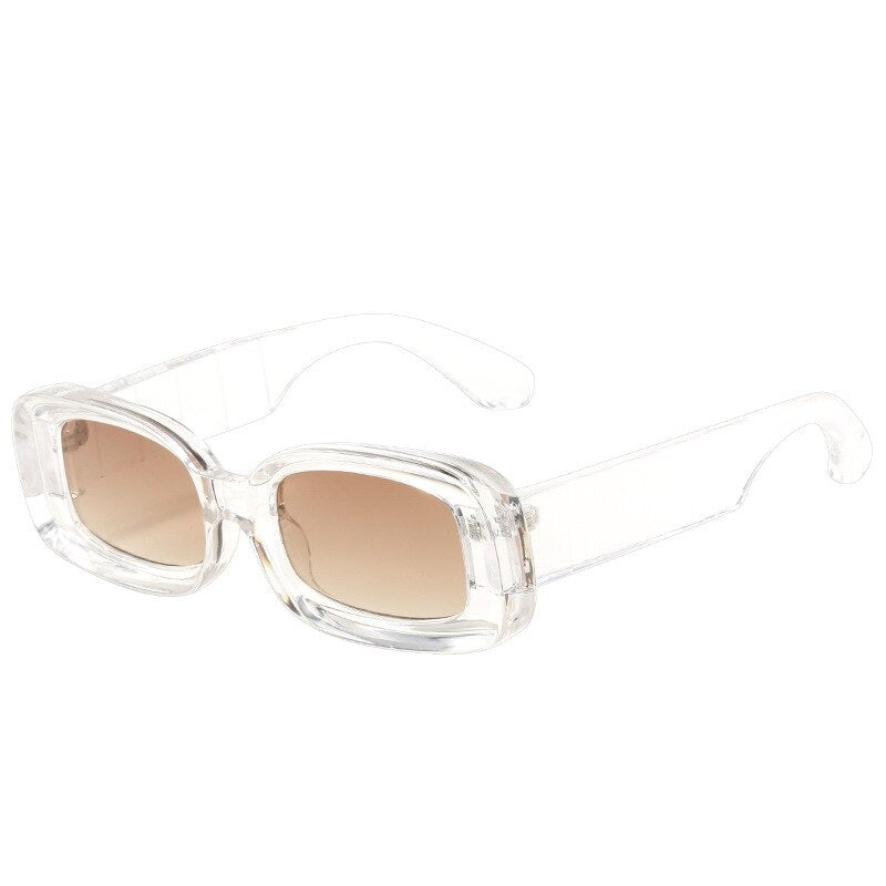 New Luxury Brand Designer Square Oversized Sunglasses Men Women 2022  Fashion Thick Frame Glasses Men's UV400