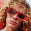 Brand Designer Square Sunglasses Men Personality Fashion Sun Glasses Vintage Male Hip Hop Shades