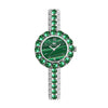 2022 Small Dial Diamond Elegant  Wristwatches Dress Green Watch (with a ins Bracelet as gift)
