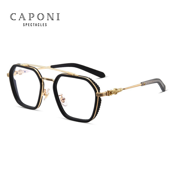 Eyeglasses For Men Anti Blue Ray Discoloration Optical Glasses Clear Vision High Quality Alloy Full Frame Glasses