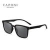 CAPONI Men's Sunglasses Polarized Classic Design Eyewear Protect Eyes Black Shades For Male Outdoor Driving Sun Glasses CP6199