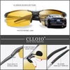 Top Anti-Glare Day Night Vision Glasses Men Driving Polarized Sunglasses Aluminum Rimless Photochromic Riding Goggles UV