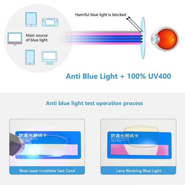 Anti Blue Light Reading Glasses For Women Men TR90 Flexible Frame Spring Hinge Computer Presbyopia Eyewear Female