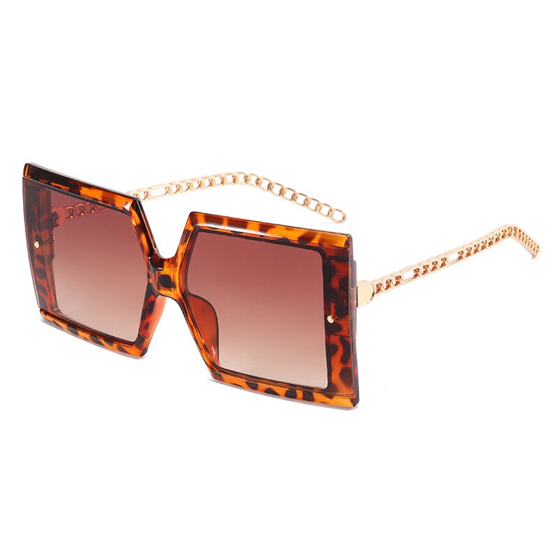 Vintage Oversized Square Sunglasses for Men Women Luxury Brand