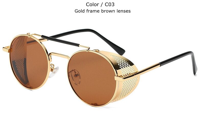 Classic Gothic Steampunk Sunglasses Polarized Men Women Brand Designer –  Jollynova
