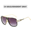 Classic Luxury Men Sunglasses Glamour Fashion Brand Sun Glasses For Women Mirrored Retro Vintage Square Designer Shades