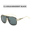 Classic Luxury Men Sunglasses Glamour Fashion Brand Sun Glasses For Women Mirrored Retro Vintage Square Designer Shades