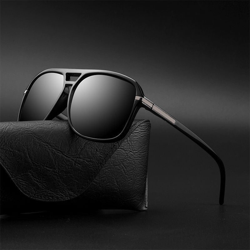 Classic Pilot Vintage Polarized Sunglasses Men Male Fashion Retro Dri