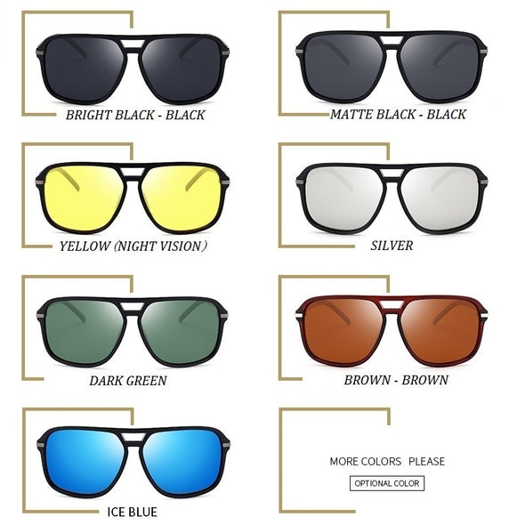 Classic Pilot Vintage Polarized Sunglasses Men Male Fashion Retro Driving Brand Design Sun Glasses Shades Oculos De Sol UV400