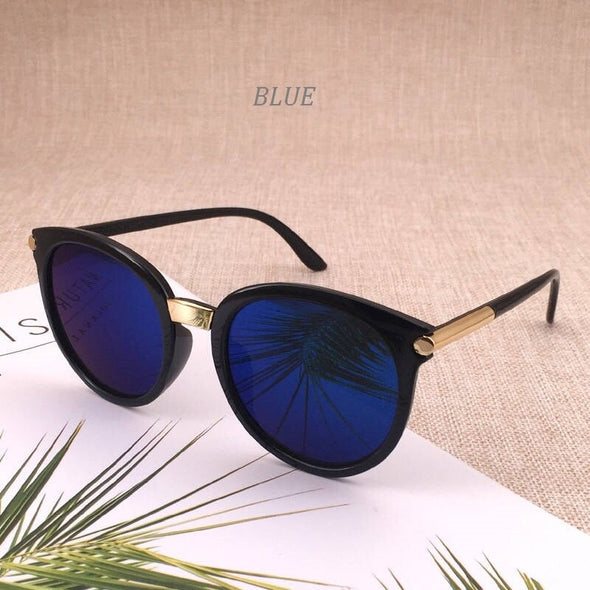 Classic Round Vintage Sunglasses Women Fashion Brand Design Mirror Sun Glasses Female Shades Retro Gafas Oculos De Sol UV400