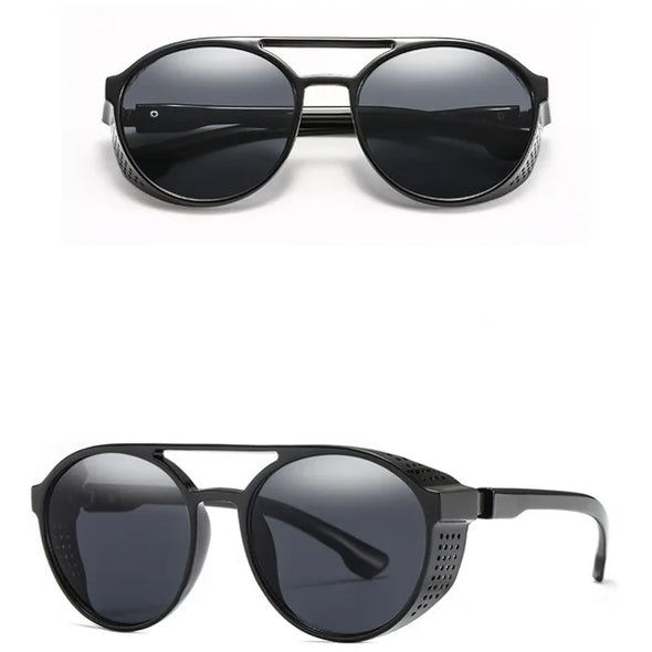 Classical Men Punk Sunglasses Vintage UV400 Sun Protection Glasses for Men Riding Running Sports Anti-glare Outdoor Eyeglasses