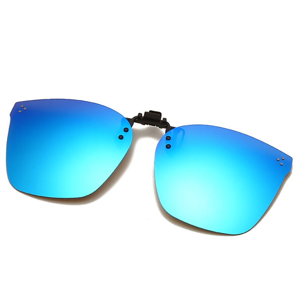 Clip On Polarized Lens Men Square Sunglasses Night Driving Glasses Fishing Eyewear Flip Up Designer Luxury Sunglasses Oculos