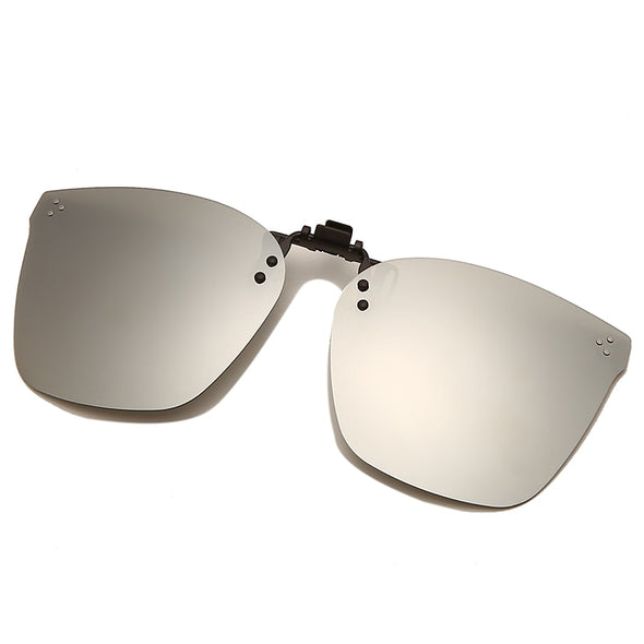 Clip On Polarized Lens Men Square Sunglasses Night Driving Glasses Fishing Eyewear Flip Up Designer Luxury Sunglasses Oculos