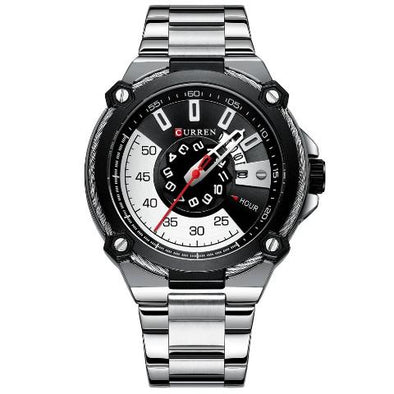 Jollynova Black n White Dial Watch (Dial 4.5cm) - CUR184