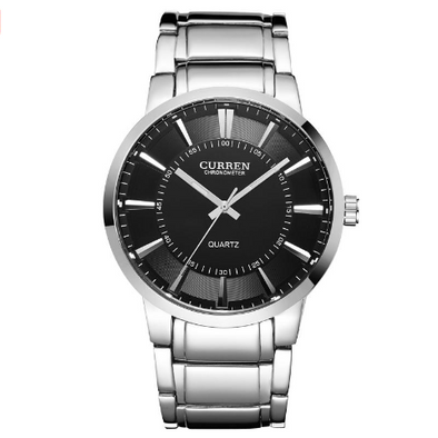 Jollynova Choronometer Quartz Stainless Steel Watch (Black 4.8cm Dial) - CUR121