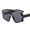 Fashion Shield Sunglasses Men Women Goggle Gradients Lens Frame Vintage Brand Designer Luxury Metal Decorate