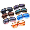 2023 New Fashion Sunglasses Women Men Shield Gradients Lens Metal Alloy Frame Trend Luxury Brand Designer Sun Glasses UV400