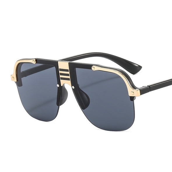 2023 New Fashion Sunglasses Women Men Shield Gradients Lens Metal Alloy Frame Trend Luxury Brand Designer Sun Glasses UV400