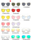 Retro Oval Sunglasses Women/Men  Brand Designer Vintage Small Black Red Yellow  Shades Sun Glasses Oculos De Sol